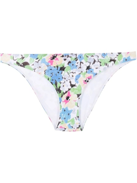 Bikini Ganni albastri din spandex/elastan si poliamida