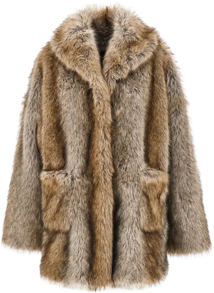 Blanuri 'Brigitte' faux fur oversized jacket