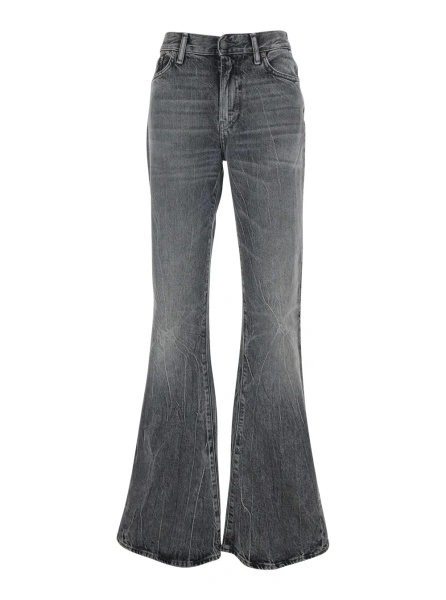 Blugi Acne Studios gri din denim