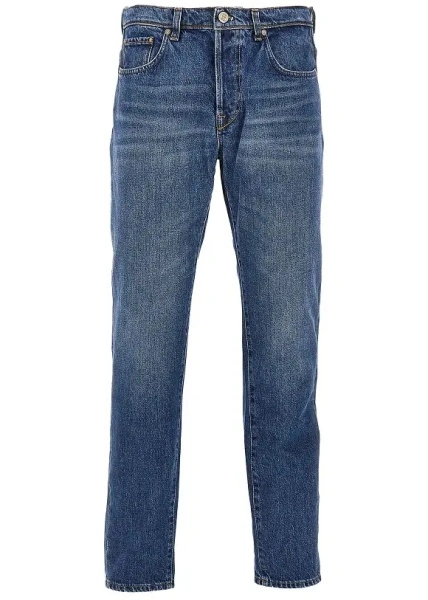 Blugi Cotton denim tapered fit jeans