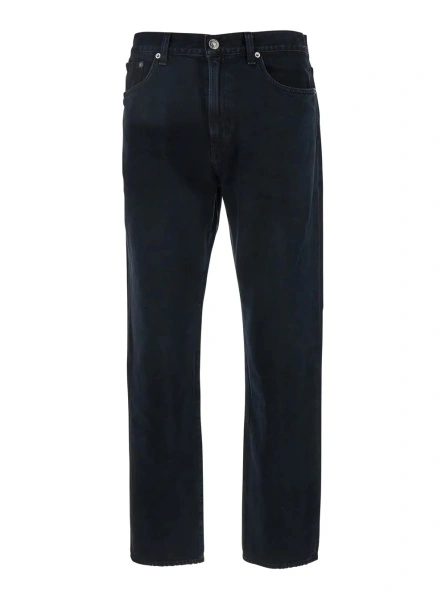 Blugi 'Curtise' Black Jeans with Logo Patch on the Back in Denim Men