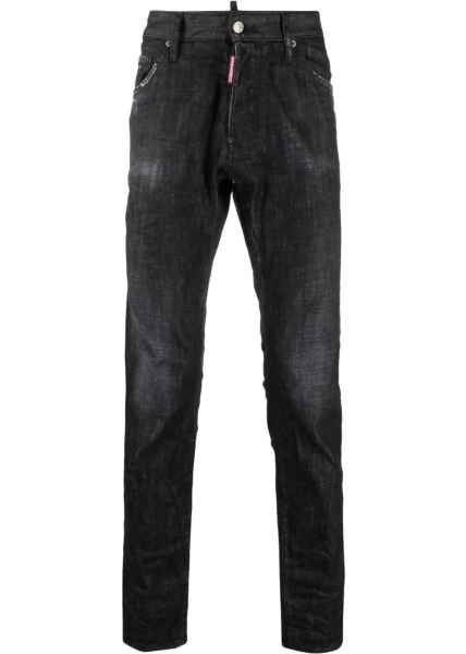 Blugi Distressed Cool Guy Denims With Logo Patch 18Cm*