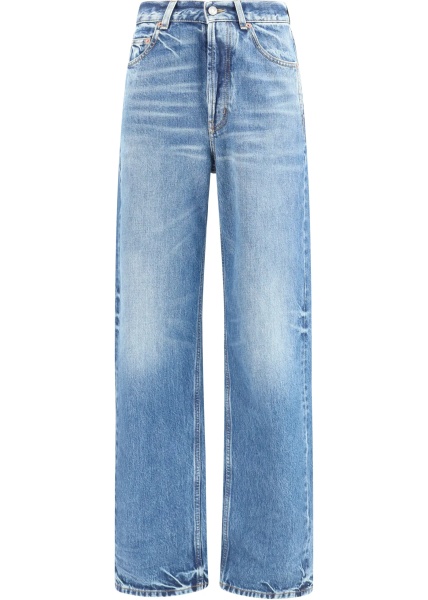 Blugi High waisted wide leg Jeans in denim
