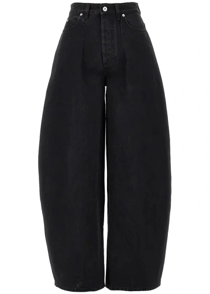 Blugi JACQUEMUS negri din denim