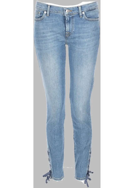 Blugi Jeans In Denim Di Cotone