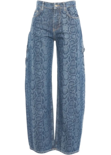 Blugi Jeans with animal print