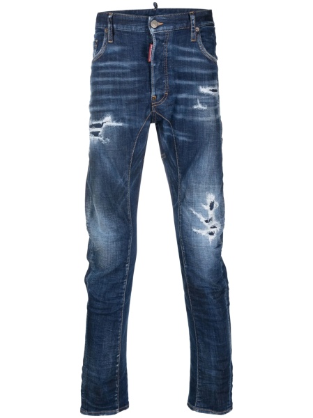 Blugi slim fit DSQUARED2 albastri