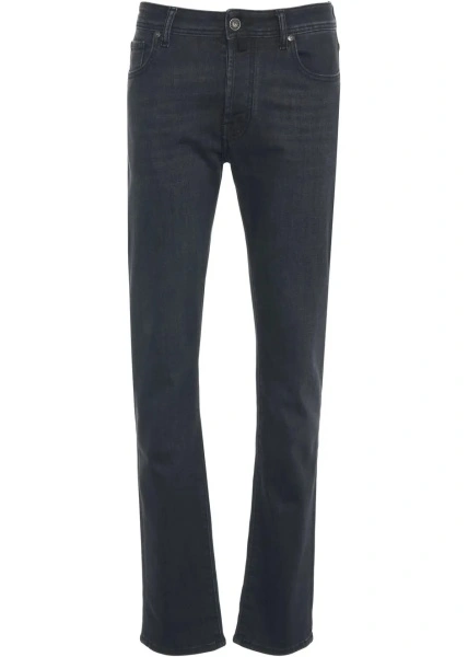 Blugi slim fit Jacob Cohen negri din denim