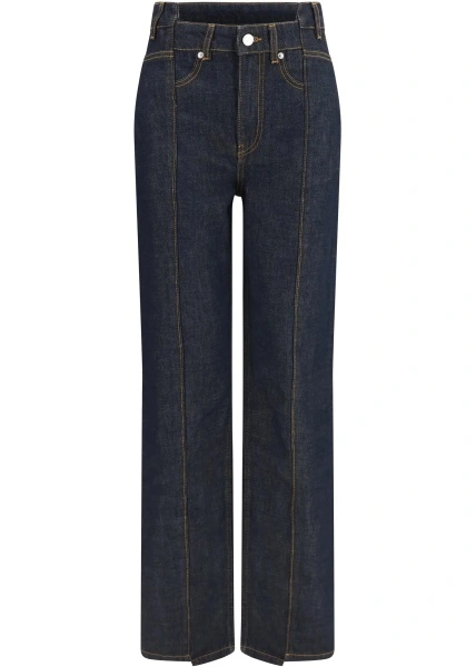 Blugi Slub Denim Fold Jeans