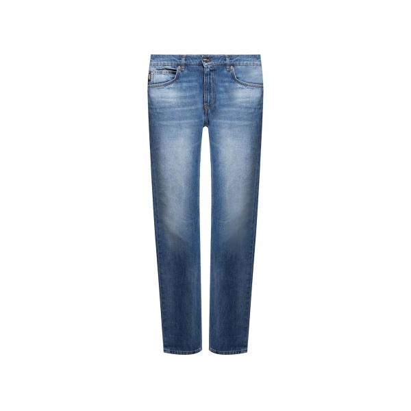 Blugi Versace Cotton Logo Denim Jeans