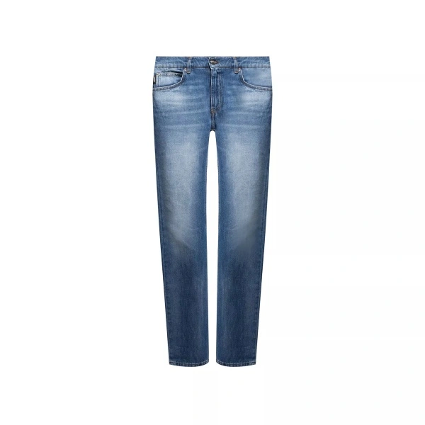 Blugi Versace Cotton Logo Denim Jeans