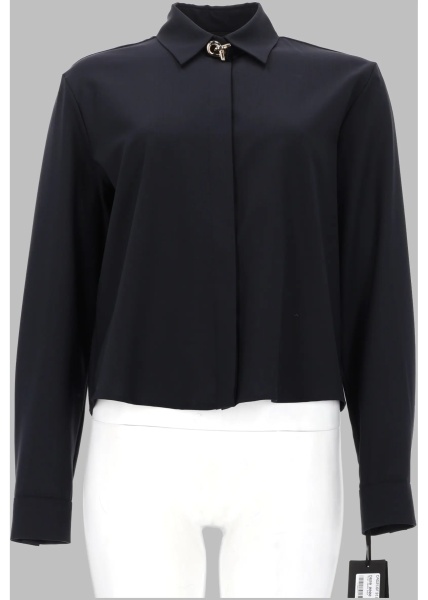 Bluza Camicia Boxy In Fresco Lana
