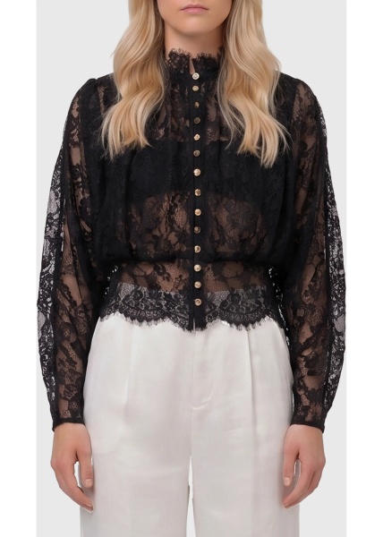Bluza Lace High Neck Blouse