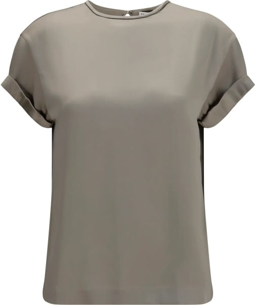Bluza Silk Blouse with monili chain