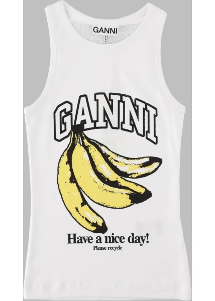 Bluza Tank Top Con Stampa Banana