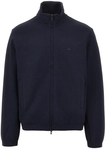 Bluza trening Piquet jersey full-zip sweatshirt
