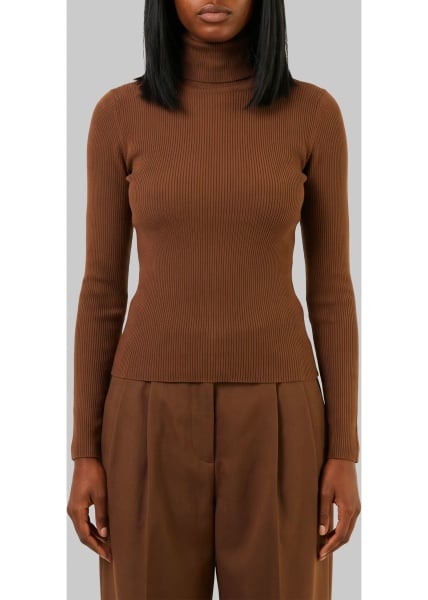Bluza Turtleneck In Wool Yarn