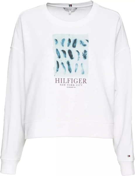 Bluze Feather Open-Neck Sweatshirt WW0WW33084YBR