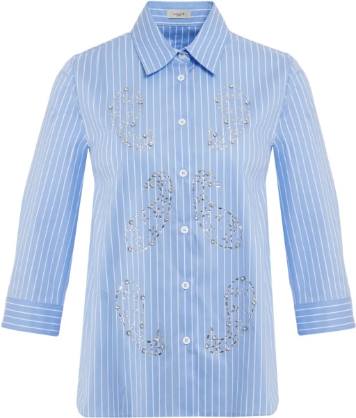 Bluze Striped blouse with rhinestones