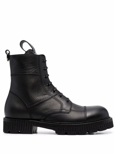 Bocanci Dolce & Gabbana negri din piele