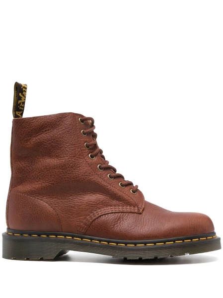 Bocanci Dr. Martens maro din piele
