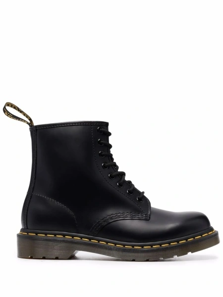 Bocanci Dr. Martens negri din piele