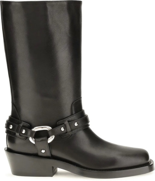 Bocanci Leather buckle snkle Boots