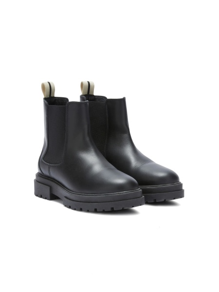 Bocanci Palm Angels negri din piele