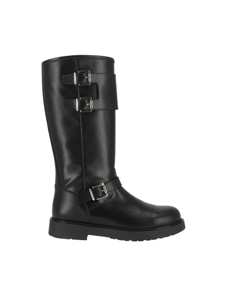 Bocanci Strapped leather boots