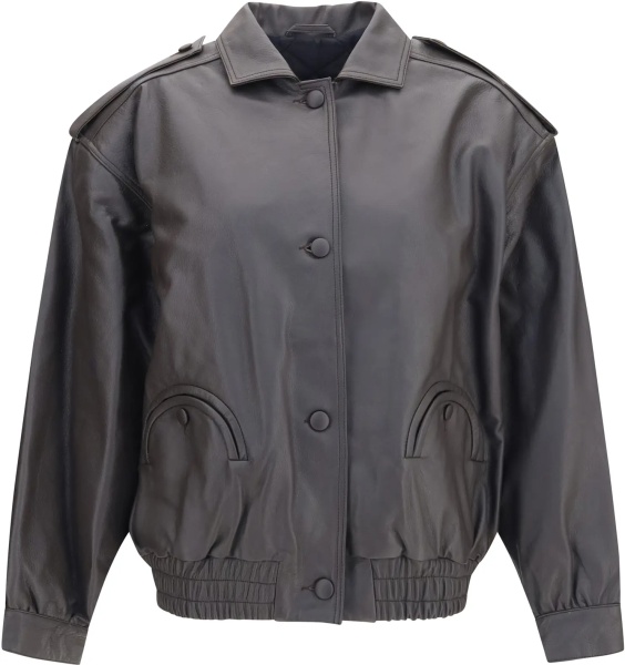 Bomber Charlie Ares leather Bomber Jacket