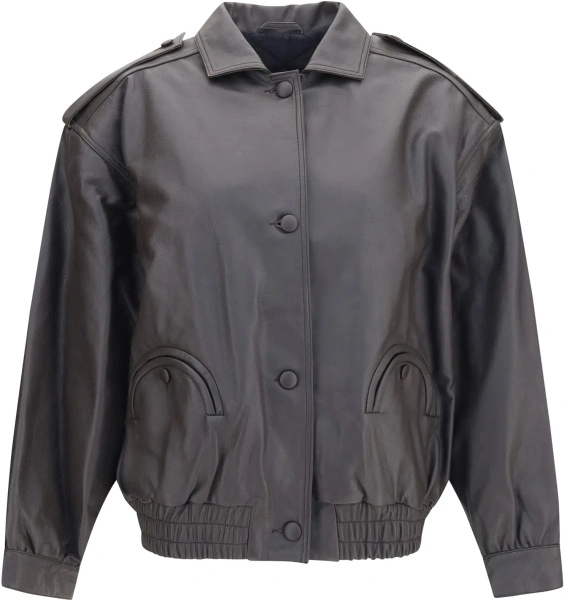 Bomber Charlie Ares leather Bomber Jacket