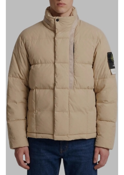 Bomber Cotton And Nylon Canvas Down Jacket.