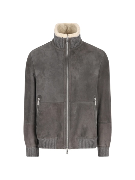 Bomber jacket Brunello Cucinelli gri