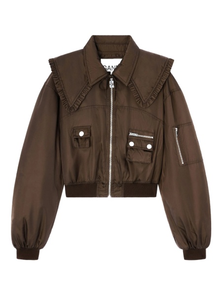 Bomber jacket Ganni maro