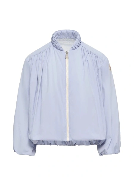 Bomber jacket Moncler albastra din poliamida