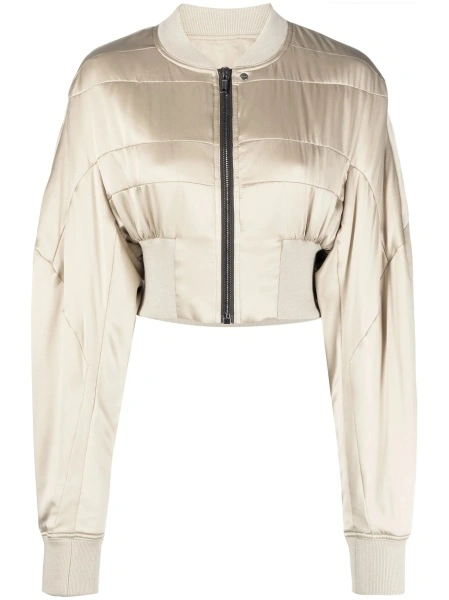 Bomber jacket Rick Owens neutra din lana si matase