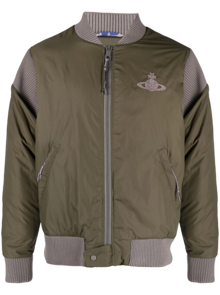Bomber jacket Vivienne Westwood verde din poliamida