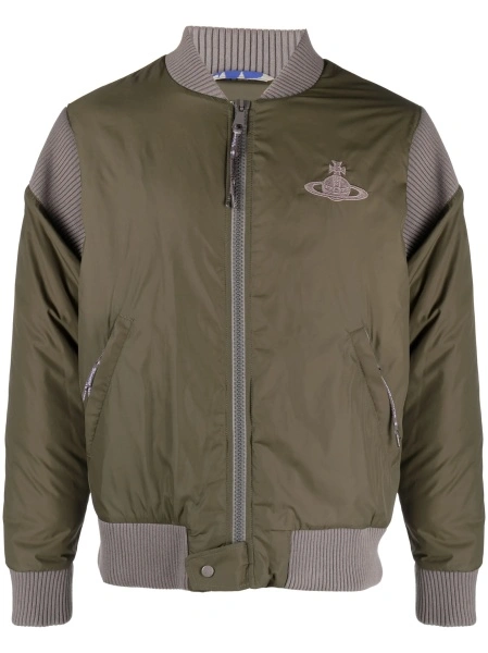 Bomber jacket Vivienne Westwood verde din poliamida