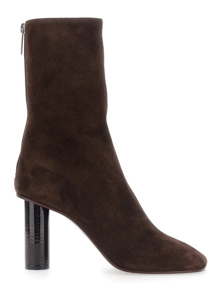 Botine 'Alice' Brown High-heeled ankle boots with zip closure in suede for women