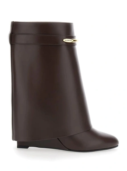 Botine Givenchy maro din piele