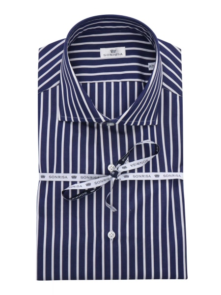 Camasa casual Blue and white striped shirt