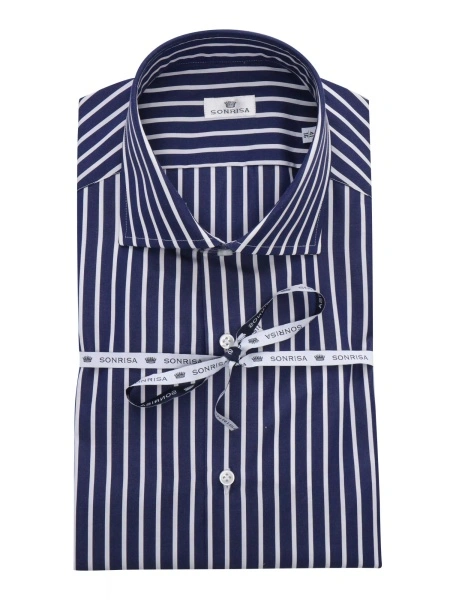 Camasa casual Blue and white striped shirt