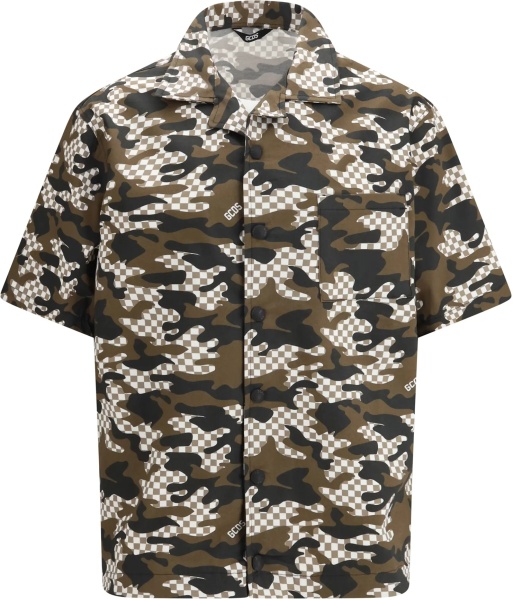 Camasa casual Checked Camo Shirt
