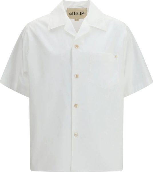 Camasa casual Cotton poplin bowling Shirt with VGold