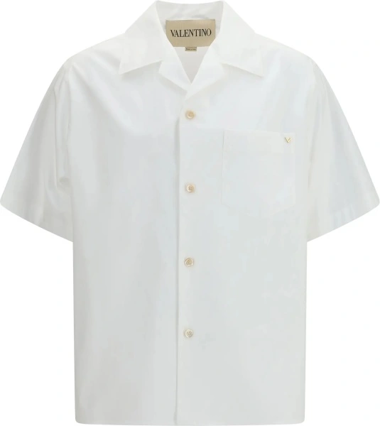 Camasa casual Cotton poplin bowling Shirt with VGold