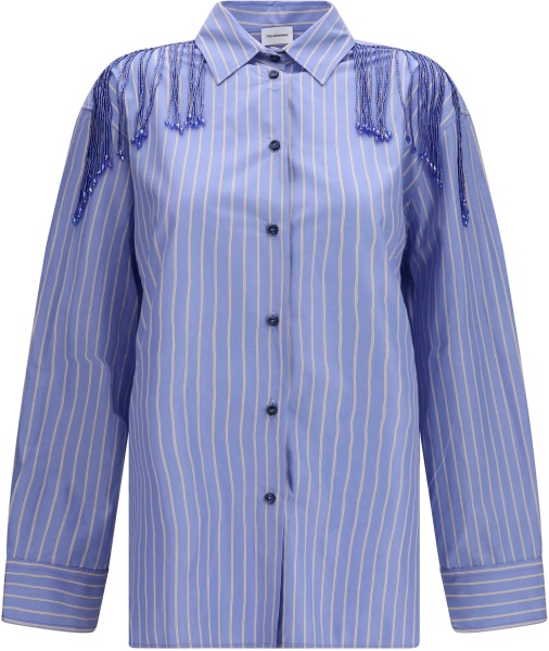 Camasa casual Miley Fringed Oversized Shirt
