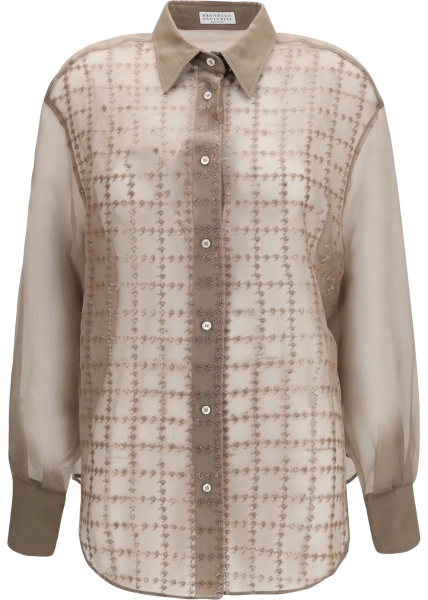 Camasa casual Sheer checked Shirt