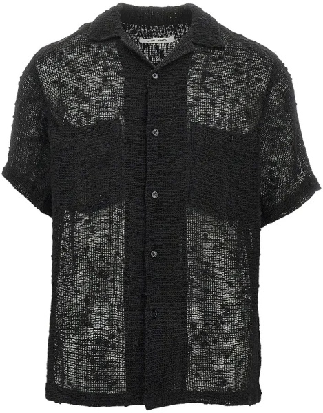 Camasa 'Dexter' cotton and linen-blend shirt
