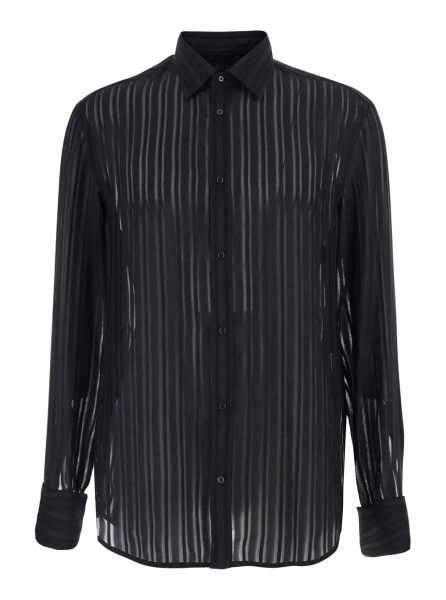 Camasa Gucci neagra din matase