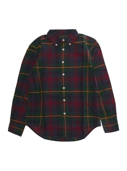 Camasa Multicolor Shirt with Pony logo on the front and all-over striped Motif in cotton Boy